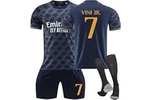 OVERSTEPA Maillot de Foot,No.5 Bellingham,No.7 Vinicius jr,Maillot de Foot Bellingham Adultes/Garçons Entrainement T-Shirt et Short avec Chaussettes