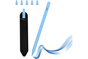 HZD Penna per iPad 2018-2025, Pencil per iPad con Palm Rejection, Ricarica rapida, Sensibilità All'inclinazione, per iPad 11 A16/10/9/8/7/6, Air 3/4/5/M2/M3, Pro 13/12,9/11", Mini 5/6/7 (azzurro cielo)