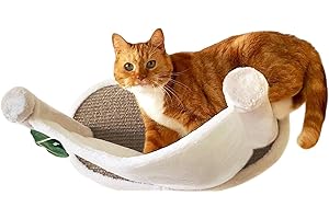 Casa Mina Katzen Hängematte (bis 10kg) | Katzenhängematte mit Kratzbrett & großer Liegefläche für die Wand | Einfache Montage & hohe Stabilität | kuscheliges Wandbett für Katzen