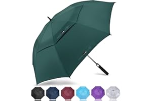 ZOMAKE Ombrello da Golf Grande 130/137/157/172cm - Automatico Ombrelli Pioggia Grandi Resistente Antivento Con Doppio Baldacchino - Extra Large Umbrella Per Uomo Donna