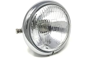 ‎ALCHEMY PARTS Alchemy Parts Frontscheinwerfer Motorrad chrom 6 Zoll für Vintage Retro Projekt
