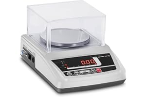 Steinberg Systems SBS-LW-600001 Präzisionswaage 0,05-600 g Windschutz Genauigkeit 0,01 g digital Wiegefläche 18 x 16 cm Feinwaage Briefwaage