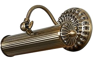 ‎LINDBY Lindby Wandlampe Bilderleuchte antik Metall Altmessing, Wandleuchte 1x E14 max. 40W, Bilderlampe klassisch, nostalgisch, Flurbeleuchtung