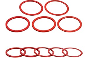 Fangehong 10 Pièces Entretoise de Vélo, 1/1,5/2/2,5/3 mm Entretoise de Moyeu, Rondelles de Potence Rondelle de Pédalier en Alliage D'aluminium, Joint de Support de Pédalier pour Vélo de Route