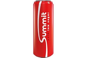 Summit Cola kalorienarm 24x25cl (inkl. 6€ Pfand) - Erfrischende kalorienarme Cola mit vollem Geschmack, perfekt für bewussten