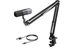 NearStream AM20X Podcast Microphone Kit, XLR/USB Condenser Microphone with Boom Arm, Supercardioid, Ideal for Podcasting, Streaming