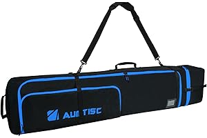 AUMTISC Housse de Snowboard, Sac de Voyage pour Snowboard, Sac de Rangement pour Skis, Bottes et équipement, Longueur réglable de 156 cm à 181 cm