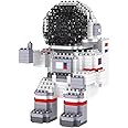 Azonee Astronaut Mini Building Blocks, Micro Blocks Cool Small Toys with Led Lighting Kit, Astronaut Micro Block Model Set Gift for Kids or Adults, Space Toy Puzzle Assembling Toys(1008 Pieces)