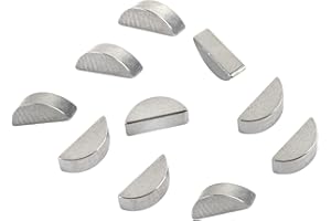 BISOMO 10x Scheibenfeder 2 x 3,7mm Halbmond für Kurbelwelle und Schwungscheibe, Polrad alle Simson S50 S51 S70 S53 S83 SR50 SR80 KR51 SR4