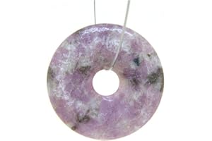 Mineral Import - Colgante Donut Grande de Mica Lepidolita - 3440VC