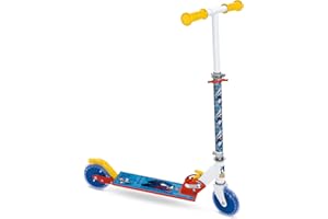 Mondo Toys - Scooter SONIC - Trottinette 2 roues pliable en aluminium avec plateau extra grip et guidon réglable enfant / fille - 28708