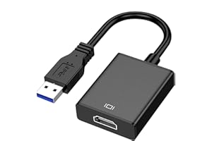 AGEEMY USB to HDMI Adapter, USB 3.0/2.0 to HDMI Converter 1080P HD with Audio Output HDMI Adapter USB Multi Monitor Converter for PC/Laptop/Projector/HDTV Compatible with Windows XP/7/8/8/10/11