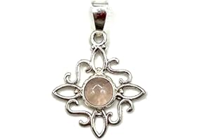 MASBARATA COLGANTE NUDO DE BRUJA CON PIEDRA EN PLATA DE LEY