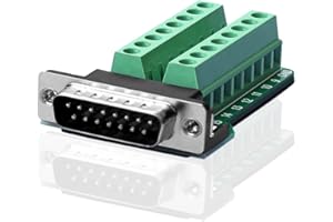 SIENOC D-SUB DB15 męski port 15Pin do listwy zaciskowej Złącze karty zwolnienia