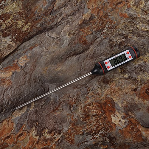 Demiawaking Fleischthermometer / Grillthermometer / Bratenthermometer / Digital Thermometer / Küchenthermometer / Einstichthermometer, inklusive Batterie< - 4