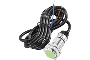 Heschen Inductive Proximity Sensor Switch, PR18-5DO, Cylindrical Type, 5mm Sensing, M18 Round, 10-30VDC 200mA, 2-Wire, Shielded, NO(Normally Open), CE