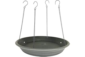 Pmsanzay Bird Seed Catcher & Platform Feeder - Hanging Tray with Seed Hoop