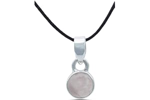 MANTRAROMA Collana argento 925 con pietre preziose pietra Catena in argento sterling da donna in vero argento (MAH-097)