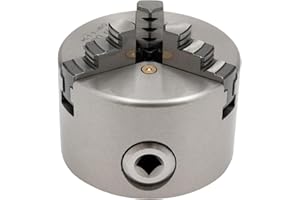 MINUS ONE Präzisions 3 Backenfutter Dreibackenfutter Drehbankfutter, 3 Backenfutter Drechselbank fit DrehmaschiNe für Holzbearbeitung, Kleine Metall-Werkzeugmaschinen Ø80mm Gewindegröße NON M33 x 1.5