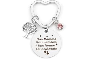 HOOSMOON Portachiavi Nonna Regalo Nonna Regali Nonna Compleanno Nonna Idee Regalo, Regalo Nonna Compleanno Regali Nonna Idee Regalo per la Nonna Regalo Festa Della Nonna Regalo Pensione Nonna Personalizzati