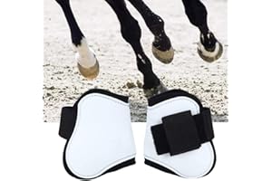 Cikonielf Lot de 2 guêtres de protection pour cheval, cheval, jambes, bottes de cheval, cheval, cheval, cheval, cheval, protection des jambes, bottes, équipement d'équitation professionnel (#2)