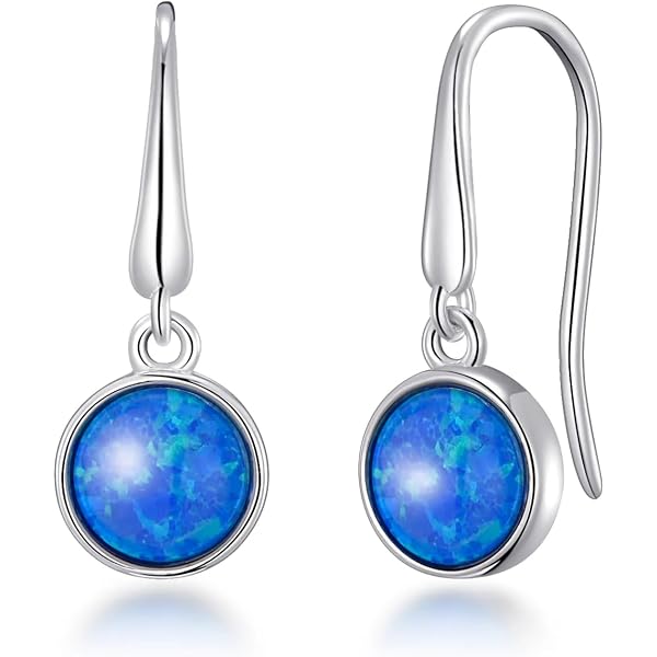 Collana Con Ciondolo In Opale Blu Sintetico Philip Jones – Gioiello Placcato Argento, Eleganza Quotidiana