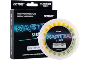 Goture Ligne de pêche à la mouche, 8 tresses, 9 kg, 13,6 kg, pour truite, bar, brochet dans l'eau salée, orange, blanc, jaune, blanc/noir, jaune