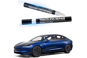 Ywooon Vernice per Ritocco per Tesla Model Y 3 X S Kit di Riparazione Vernice Punta della Penna e Pennello 2 in 1 Vernice per Auto Rim riparazione (Deep Blue)
