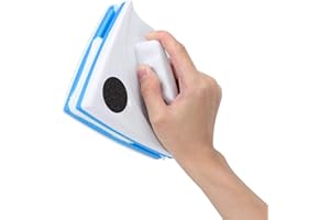 JIEYUCHU Limpia Cristales Magnético, Profesional Limpiacristales, con Doble Lateral para Ventanas de 3-8 mm, Cepillo de Limpieza de Vidrio de Lado con Cuerda Anti-caída