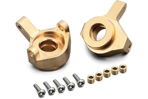 INJORA Brass Steering Knuckles RC Counterweights for 1/24 RC Crawler Axial SCX24 AXI90081 Upgrades parts