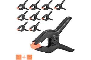 Miorkly 10 × Clamps Heavy Duty Spring Clamps Clamps Set Clamps Small clamp 9.5cm Long Photo Cloth clamp Background Fabric Clip Photo Clip (3 Inch)