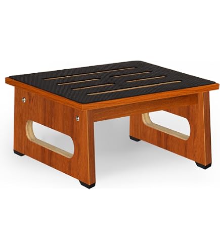 Marchepied D'Entrée En Bois Massif 60x30x15cm - Tabouret Robuste Et Élégant