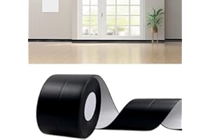 DIKARIYA Rodapies Autoadhesivo Negro, 6M Rodapie PVC Rodapie Adhesivo Rodapié Flexible y Blanda, Zócalo Autoadhesivo Cocina, Embellecedor Encimera Cocina, 30 x 30mm Rodapie Apto Para Cocina y Baño