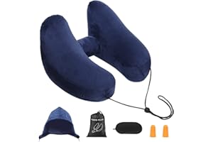 EPROICKS Cuscino Gonfiabile per Collo Cuscino da Viaggio Gonfiabile, Cuscino Cervicale Aereo per Viaggi in Famiglia, Aerei, Autobus e Treni…