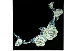 Inlaystickers for Guitars & Bass - White Roses, B-148WR-WT