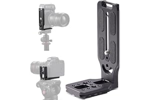 Aitteel DSLR Camera L Staffa Orizzontale Verticale Interruttore Treppiede Piastra a Sgancio Rapido Compatibile con Canon Nikon Sony DJI Osmo Ronin Zhiyun Stabilizzatore Treppiede Monopiede