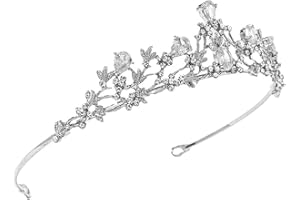 YINGLUOEU Corona di Cristallo Tiara Sposa Coroncina Compleanno Nuziale Diadema con Cristalli Strass per Matrimonio Compleanno Prestazione Festa Ballo Pageants