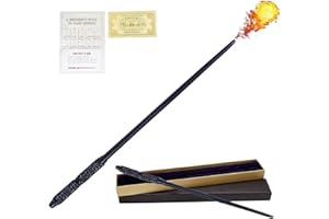 MEYIFEN Zauberstab, Zauberstab mit Feuerball-Spray-Effekt - Perfekt für Halloween-Rollenspiele und magische Aufführungen bei Geburtstagspartys. mit einem beeindruckenden Flammeneffekt. (D)