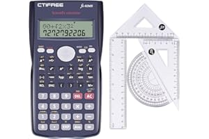HANPURE Calculator, Large Calculators Desktop, Solar Calculator Basic Calculator Battery Dual Power Office Calculator, 12 Digit LCD Display and Large Buttons Calculator, Teacher Gifts and Back to School Gifts