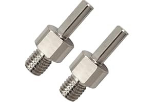 Adaptador para Broca de Diamante - 2piezas M14 Rosca a Vástago Triangular de 9,5 mm Broca Núcleo Adaptador para Taladro Eléctrico Manual SANLEETEK