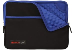 TECHGEAR Smukły neoprenowy pokrowiec ochronny z zamkiem błyskawicznym z wnętrzem antywstrząsowym pasuje do iPada Mini 6 2021, 5, 4, 3, 2, 1, Samsung Tab A8 8.0, Tab 8.0, Iconia 20.3 cm, Asus MeMo Pad