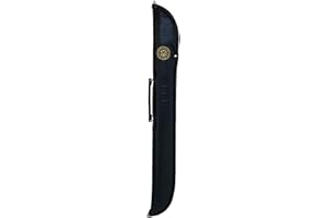 BCE Unisex-Adult Soft Case for 2 Piece Snooker English Pool Cue, Black