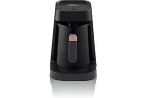 Arzum Okka Cafetière turque MINIO JET, cafetière turque, 400 W, 5 tasses de capacité de café, protection contre les débordements, système d'alerte acoustique (cuivre)