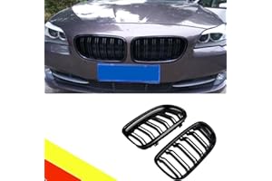 POETRYXIAO Radiador Parrilla Riñón Deporte Negro Brillo Doble Puente para BMW Serie 3 E90 E91 LCI 2008-2012, Adecuado para BMW Tuning