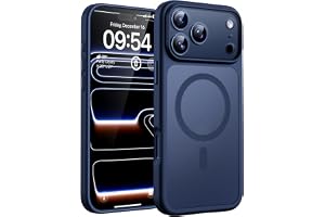 TOCOL for iPhone 17 Pro Max Case, Compatible with MagSafe, Dark Blue | Built-in Magnets, Full Camera & Military-Grade Protection, Anti-Slip Shockproof Translucent Matte Back Phone Cover