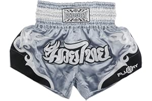 FLUORY Muay Thai Fight Shorts, MMA Shorts Bekleidung Training Käfig Kampf Grappling Martial Arts Kickboxing Shorts Kleidung
