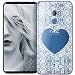 Produktbild OOH!COLOR Handyhülle HTC U11 Plus Hülle Silikon Case Handy Tasche für HTC U11+ transparent Bumper mit Motiv Wießes Spitzenherz Herz