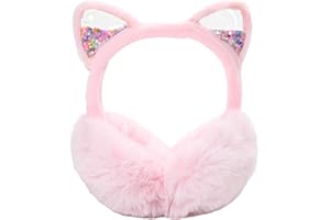 SEDEX Orejeras Niña Invierno Unicornios Orejeras Frio Niños Orejas de Gato Felpa Calentadores de Oído Suaves Cálido Earmuffs Cómodas Lindo Esponjoso Earwarmer Regalos para Mujer Infantiles Esquí Deportes