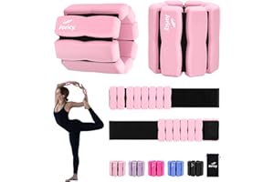 JORICY Peso Caviglia, Pesi Regolabili da 1,5 kg(1 Paio) Peso del Polso Regolabile Peso Caviglia, Pesi per Caviglie, Pesi per Polsi E Caviglie per Pilates Yoga Nuoto Fitness Jogging Ginnastica Aerobica