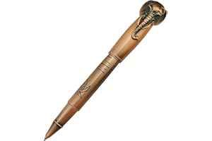 ASVINE Vintage mosiężny słoń pióro kulkowe do skórzanego notebooka pamiętnik podróżny twarda okładka z metalowym piórnikiem firmy Fuliwen